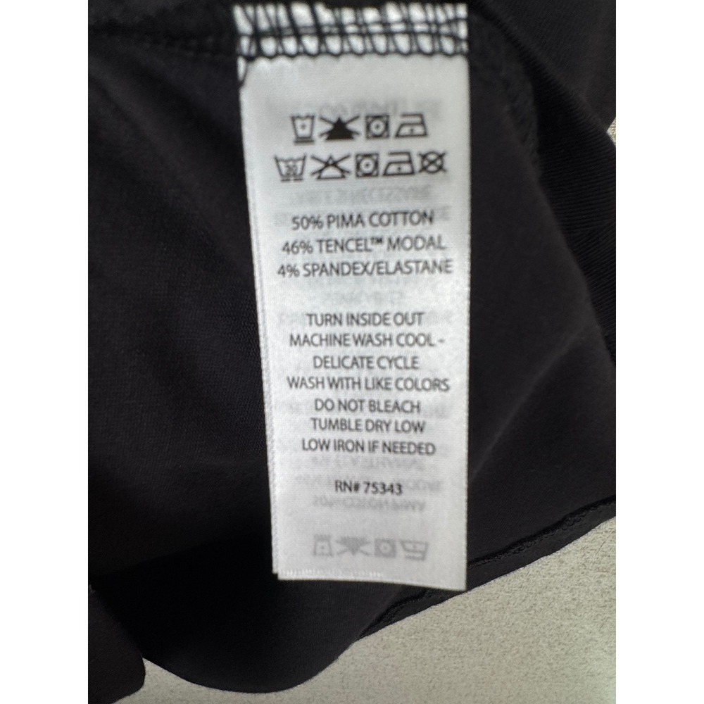 Sundry Black Short Sleeve Tee — Size M — Pima Cotton / Tencel Modal Blend — NWT - Picture 3 of 4
